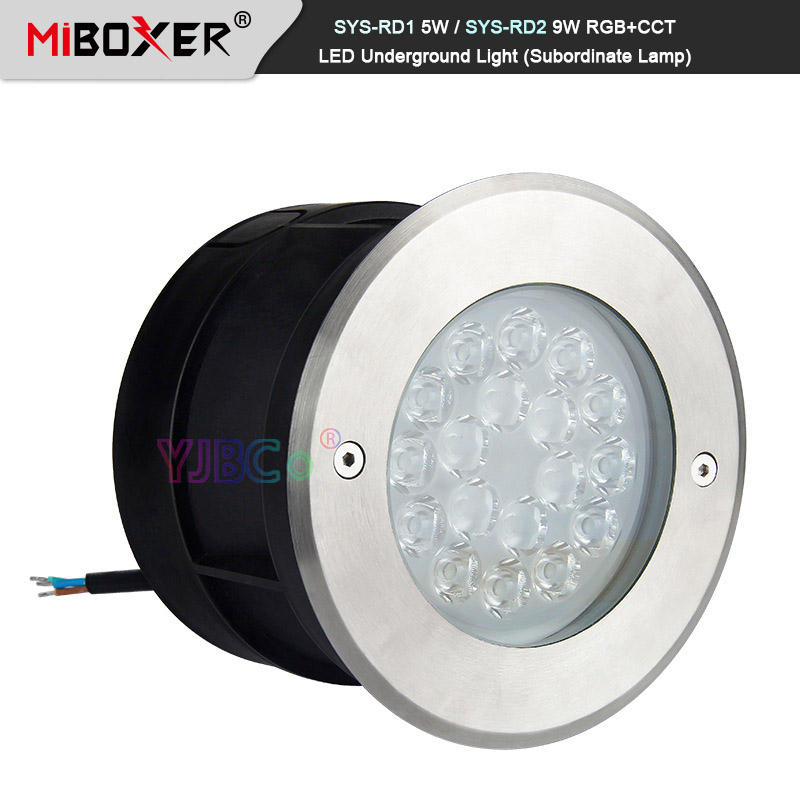 Miboxer SYS-RD1 5W/SYS-RD2 9W RGB + CCT LED 지 하 빛 Subordinate 램프 방수 스포트 라이트 야외 조명 APP/WiFi/Voice
